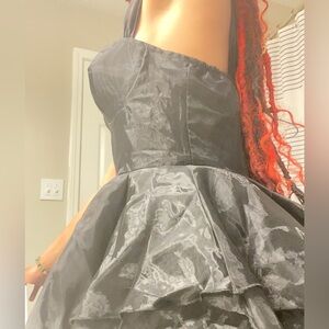 Puffy Black babydoll Dress